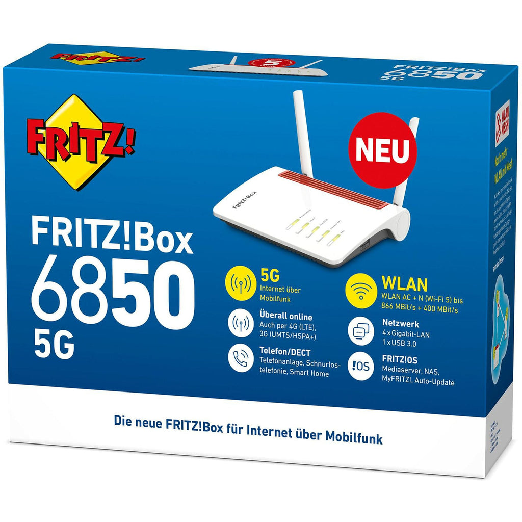 FRITZ!Box 6850 5G V2 Router 5G-Mobilfunk Modem