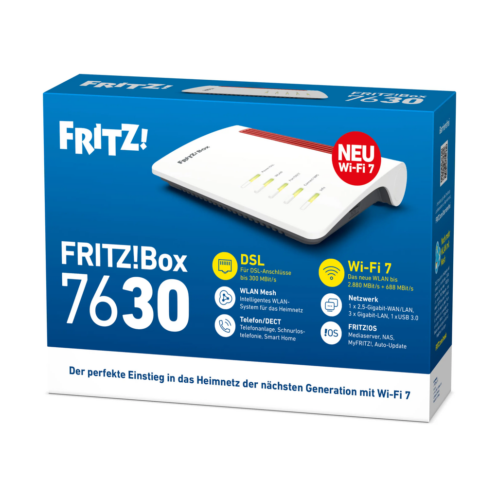 FRITZ!BOX 7630 Wi-Fi 7 WLAN Mesh Router