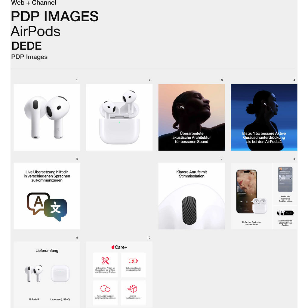 Écouteurs ouverts Apple AirPods 5 Bluetooth blancs