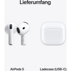 Écouteurs ouverts Apple AirPods 5 Bluetooth blancs