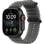Apple Watch Ultra 4 GPS + Cellular 49mm Black Titanium Gehäuse mit Translucent Black Ocean Band