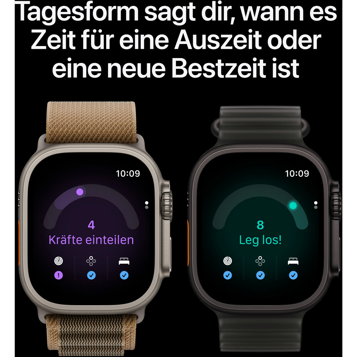 Apple Watch Ultra 4 GPS + Cellular 49mm Black Titanium Gehäuse mit Translucent Black Ocean Band