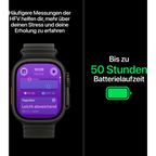 Apple Watch Ultra 4 GPS + Cellular 49mm Black Titanium Gehäuse mit Translucent Black Ocean Band