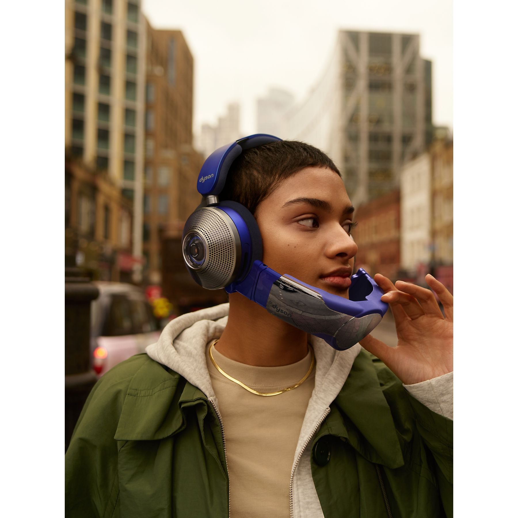DYSON Zone Blue Over-Ear Kopfhörer Bluetooth