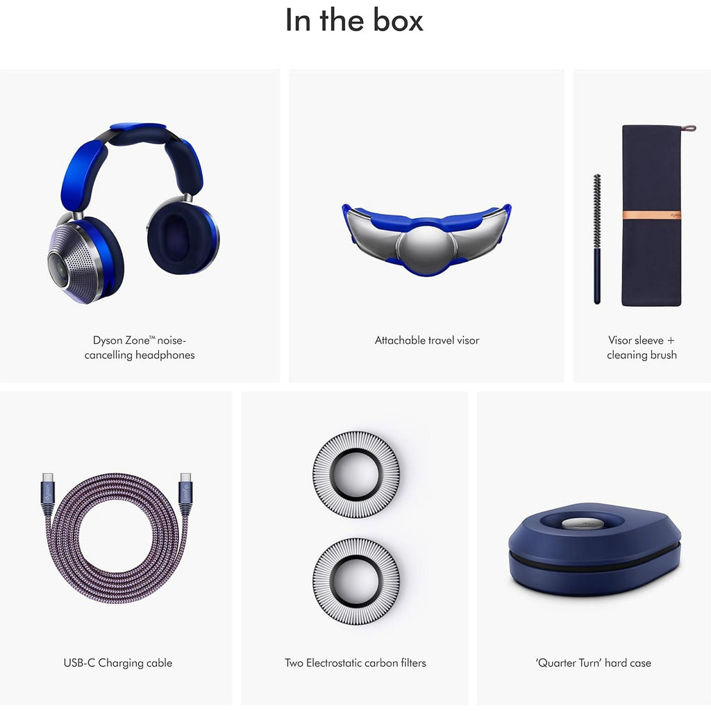DYSON Zone Blue Over-Ear Kopfhörer Bluetooth