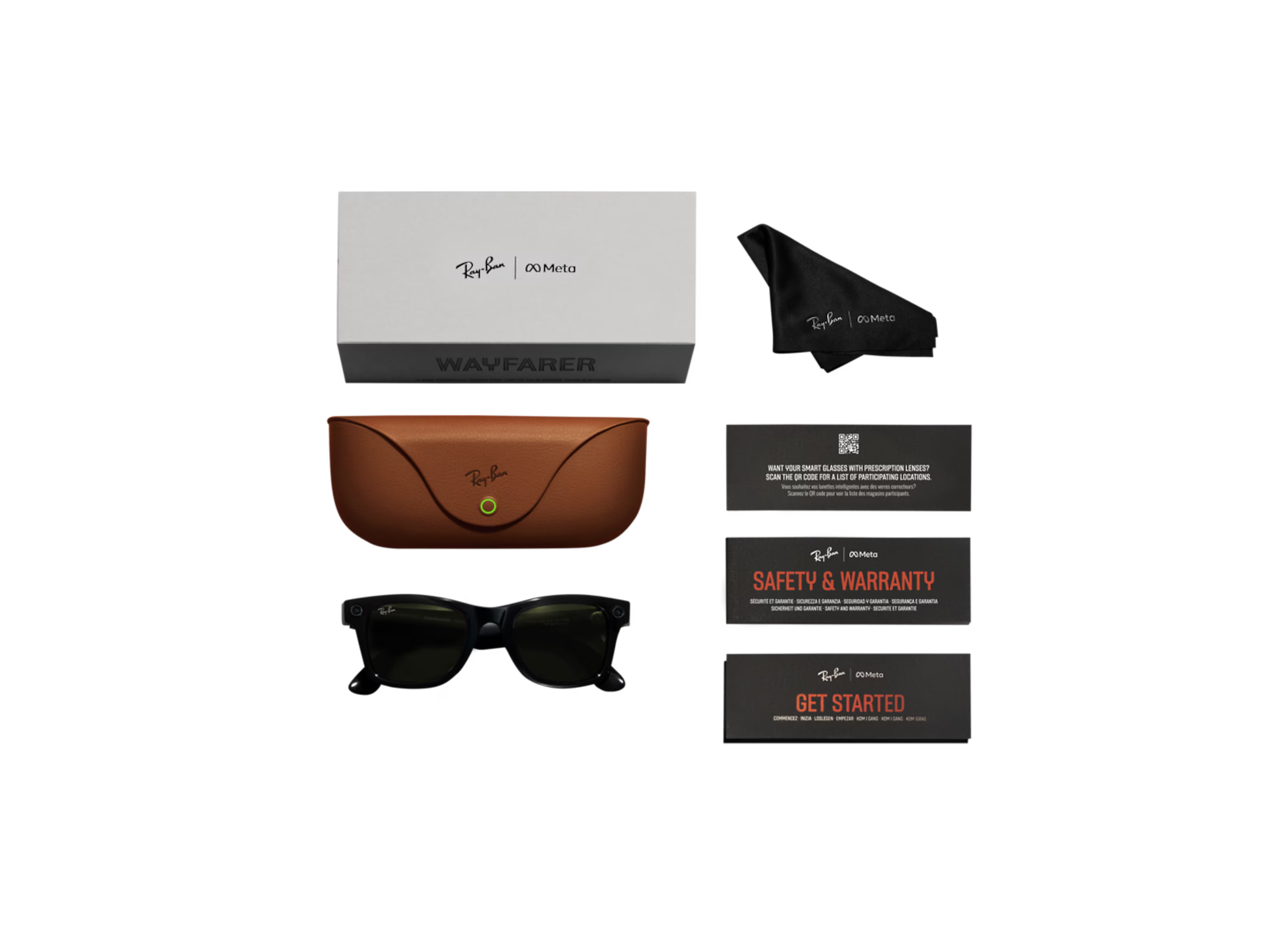 Ray-Ban Meta Wayfarer RW4006 601/71 50-22 Smart Glasses AI