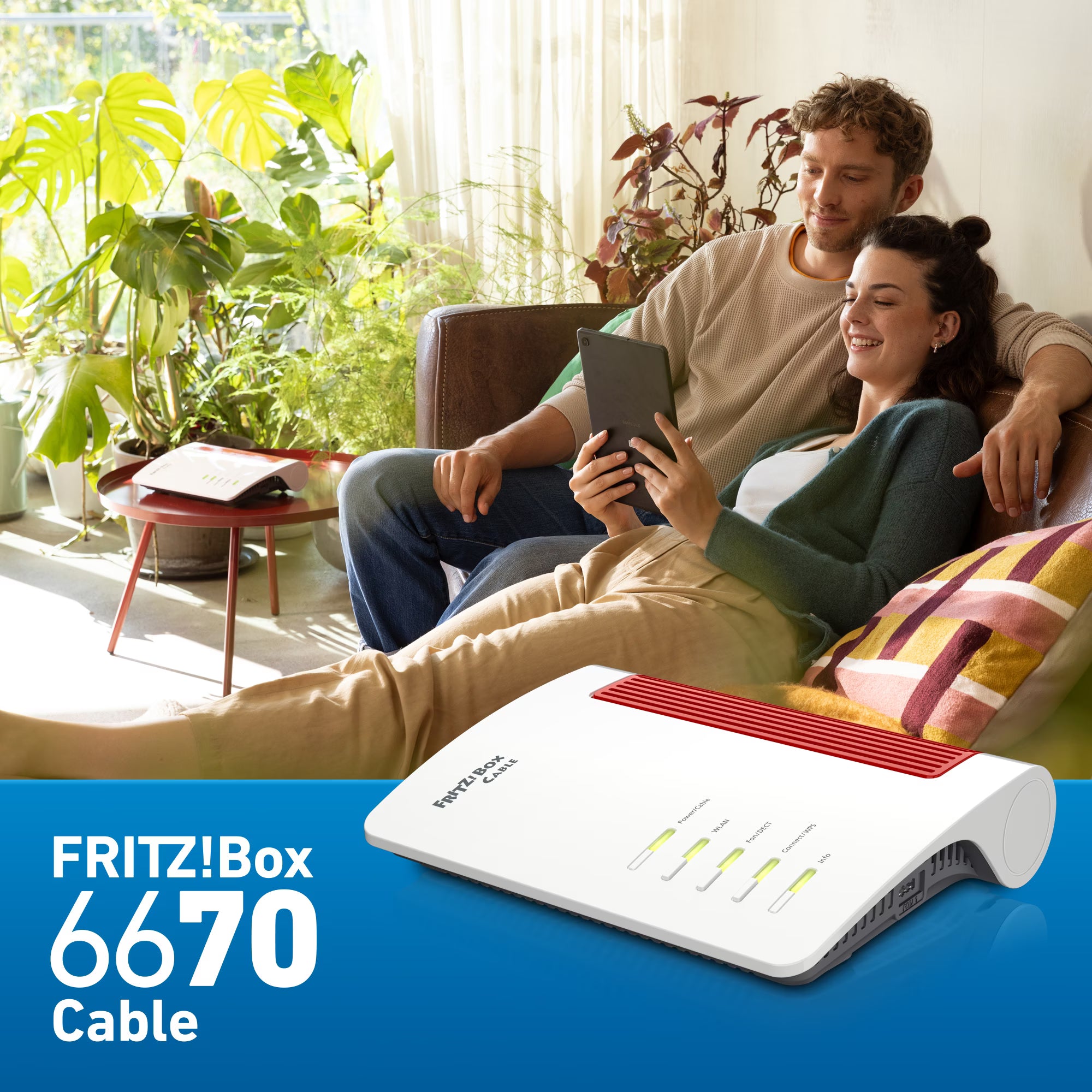 FRITZ!BOX 6670 Cable Wi-Fi 7 WLAN Mesh Kabel Router mit Modem